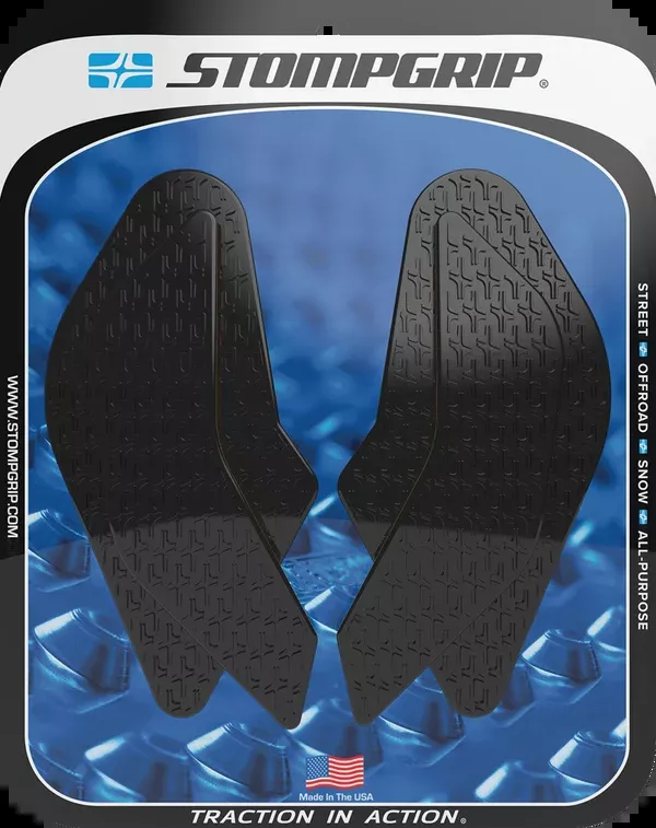 StompGrip Tank Grips - Icon - Black - Suzuki - GS '24-'25