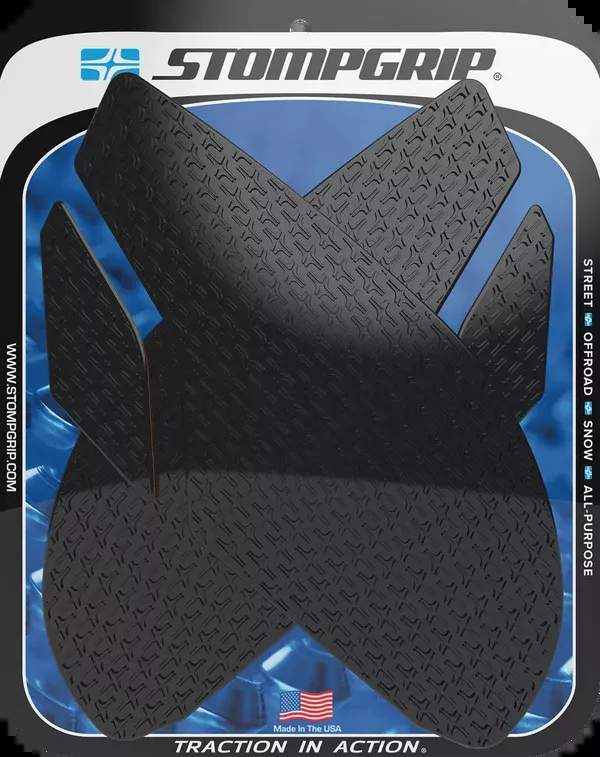 StompGrip Tank Grips - Icon - Black - Triumph - Daytona/Street '13-'25