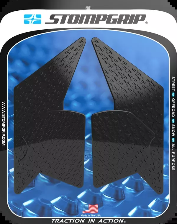 StompGrip Tank Grips – Icon – Black – Yamaha – Tenere ’21-’25