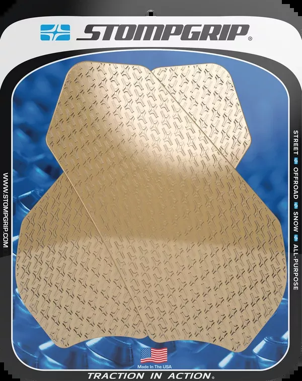 StompGrip Tank Grips – Icon – Clear – Suzuki – GS ’11-’25