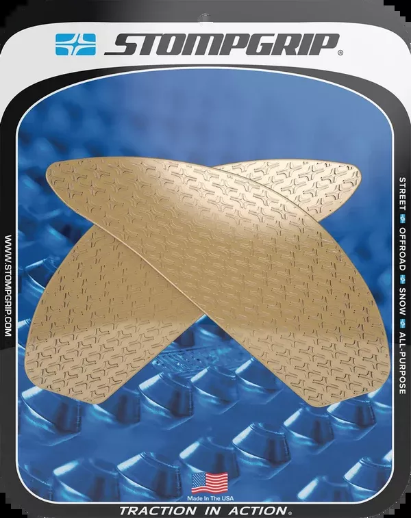 StompGrip Tank Grips – Icon – Clear – Suzuki – GS ’18-’25