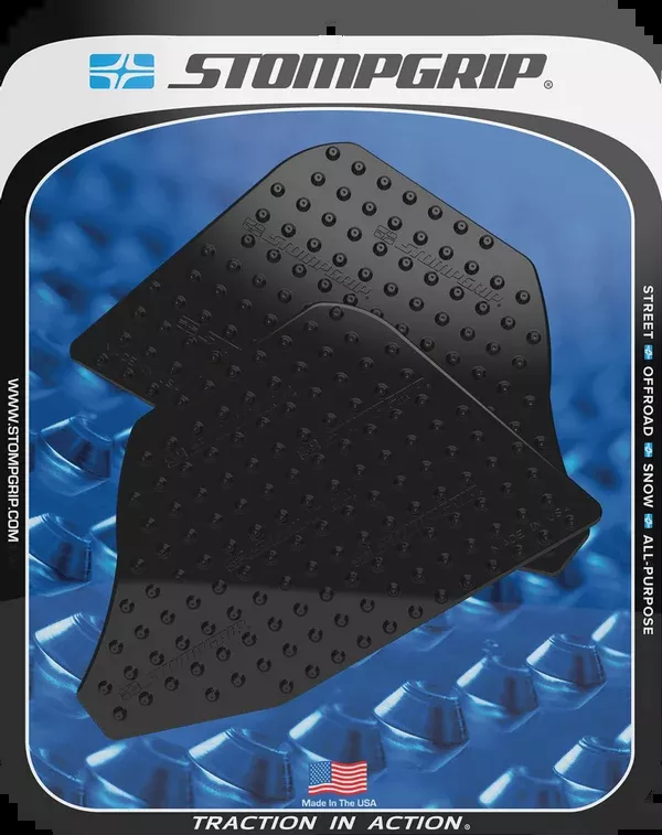 StompGrip Tank Grips - Volcano - Black - Ducati - Multistrada '22-'25
