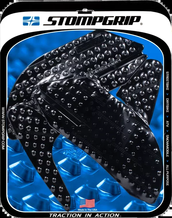 StompGrip Tank Grips - Volcano - Black - Ducati - Panigale '12-'24