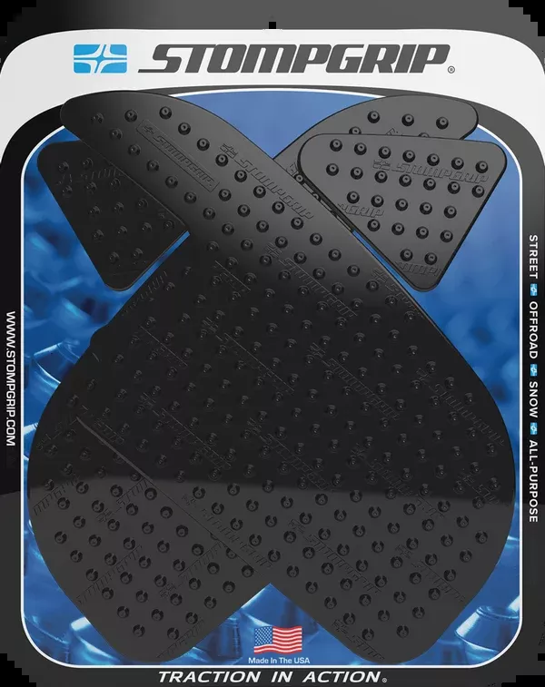 StompGrip Tank Grips – Volcano – Black – Honda – CBR ’13-’25