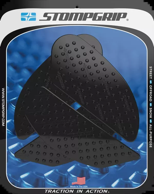 StompGrip Tank Grips – Volcano – Black – Kawasaki – Ninja ’18-’23