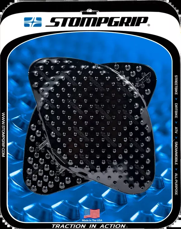 StompGrip Tank Grips – Volcano – Black – Suzuki – SV ’00-’15