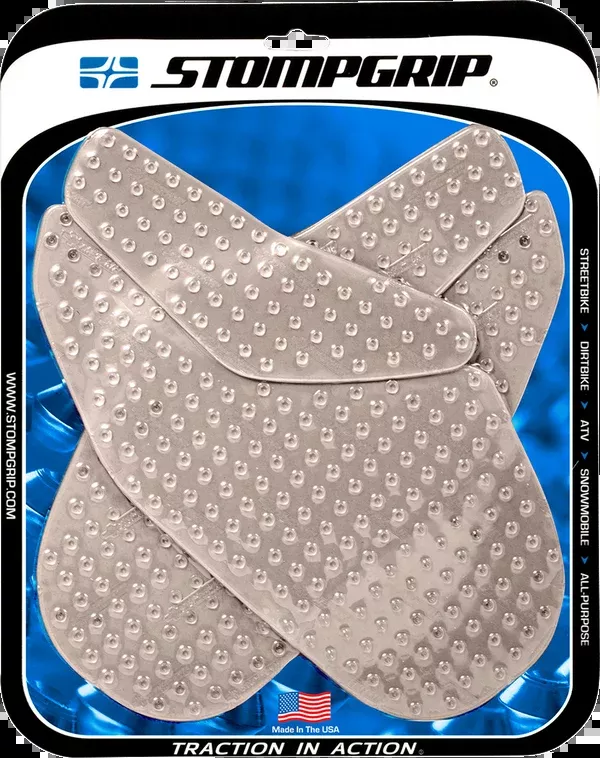 StompGrip Tank Grips – Volcano – Clear – Honda – CBR ’04-’07
