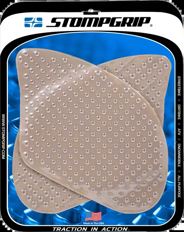 StompGrip Tank Grips – Volcano – Clear – Suzuki – GS ’00-’20