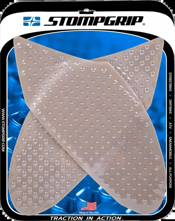 StompGrip Tank Grips – Volcano – Clear – Suzuki – GS ’06-’07