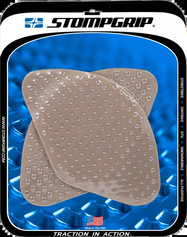 StompGrip Tank Grips – Volcano – Clear – Suzuki – SV ’00-’15