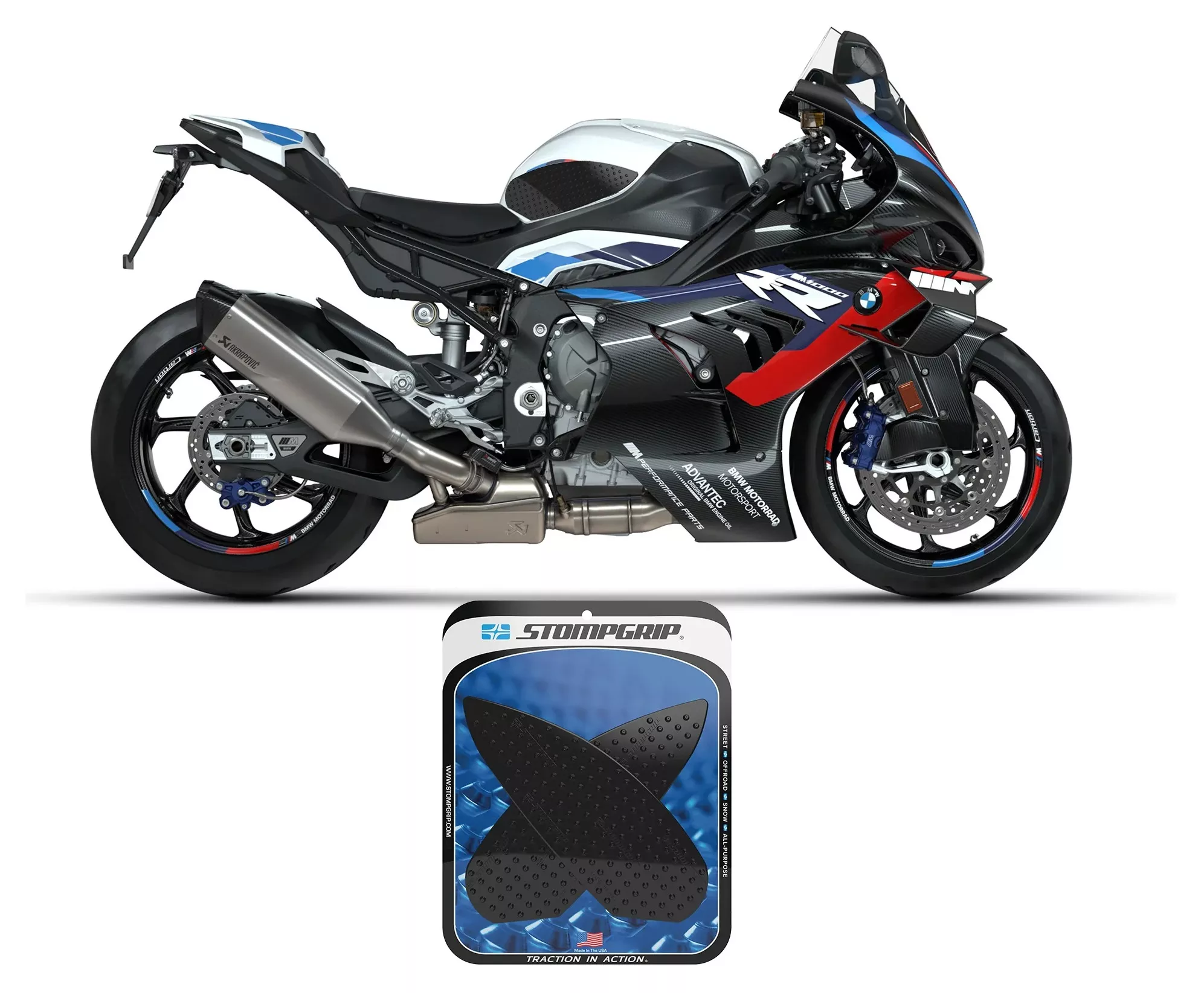 Stompgrip Tank Pad BMW S1000R / S1000RR / M1000RR 2020-2026