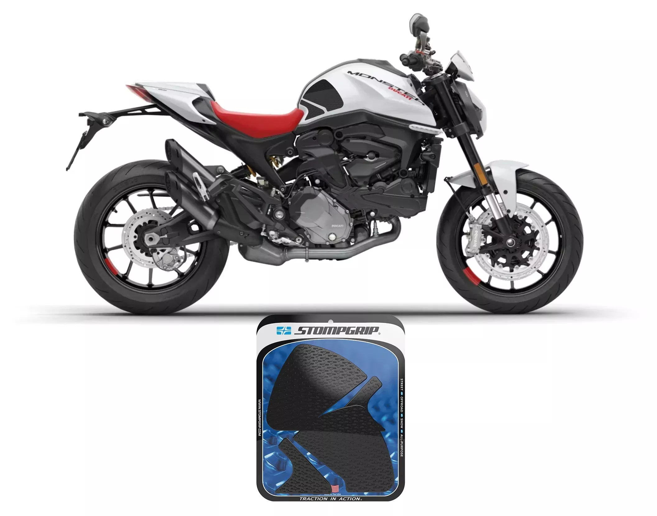 Stompgrip Tank Pad Ducati Monster 937 / Plus / SP / Monster 1200 / S 2021-2025