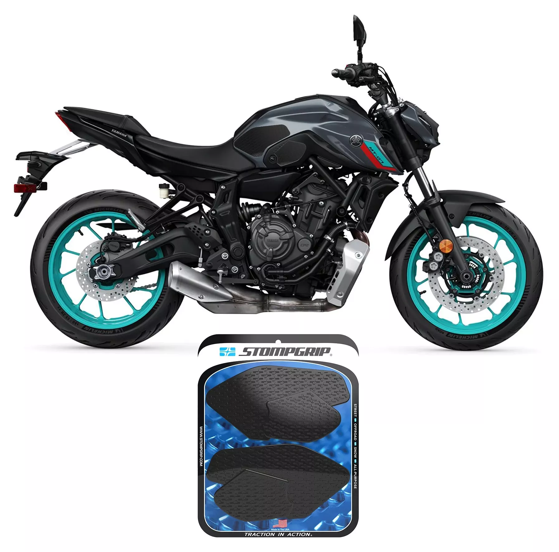 Stompgrip Tank Pad Yamaha MT-07 2022-2024