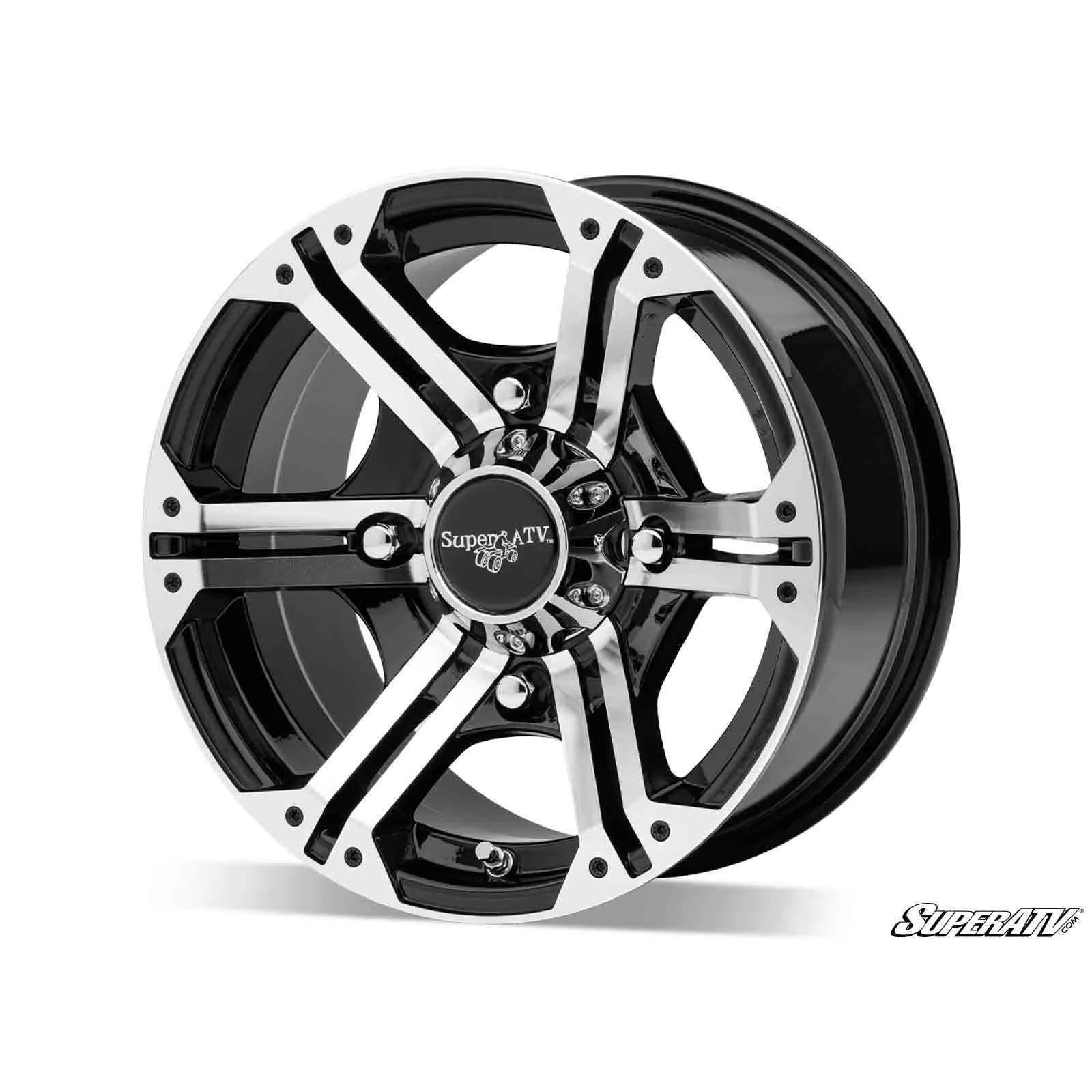 SuperATV 14″ Bandit Wheels H-Series – Machined BAN-14/7-4/156-H12
