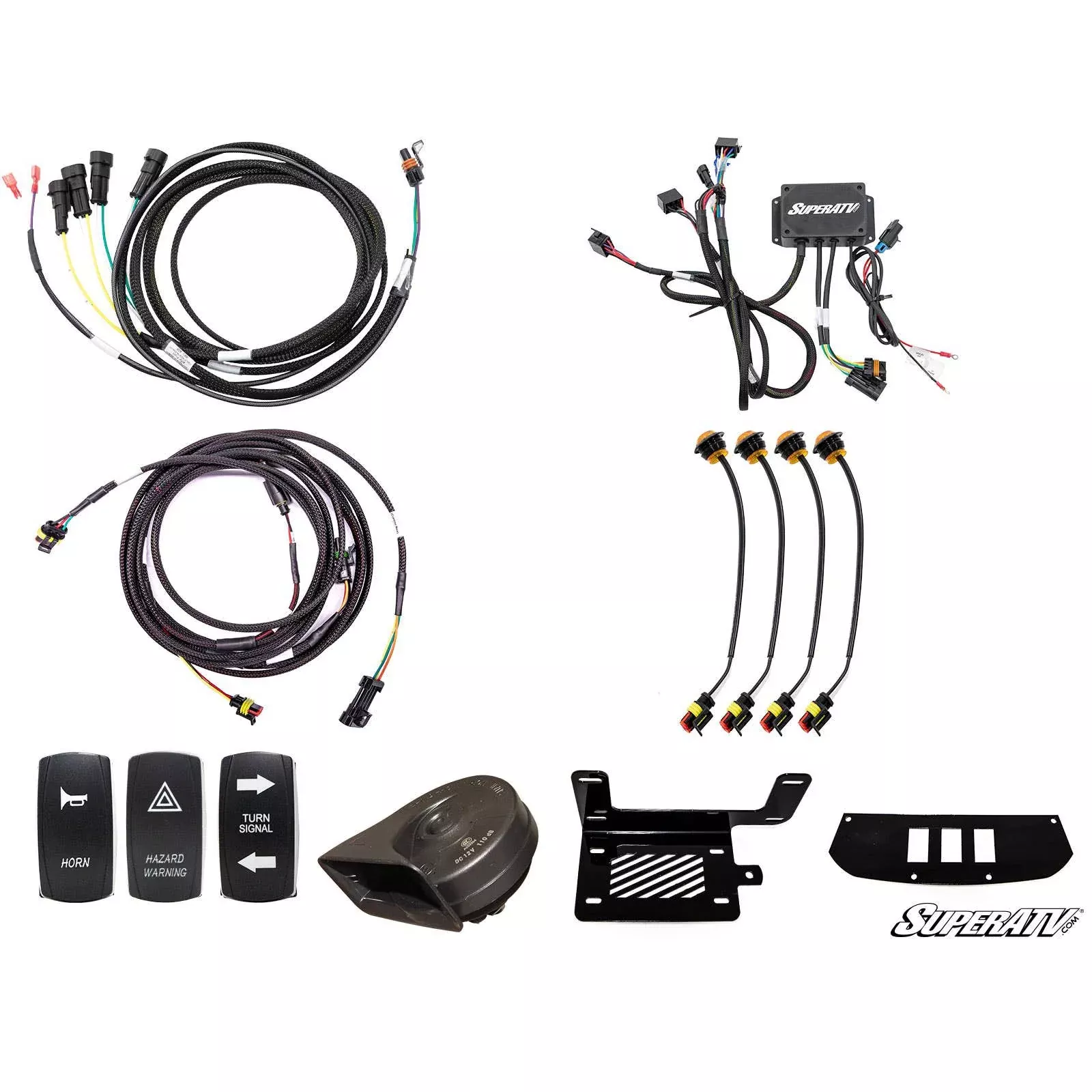 SuperATV Can-Am Maverick Deluxe Plug & Play Turn Signal Kit TSK-CA-MAV-004