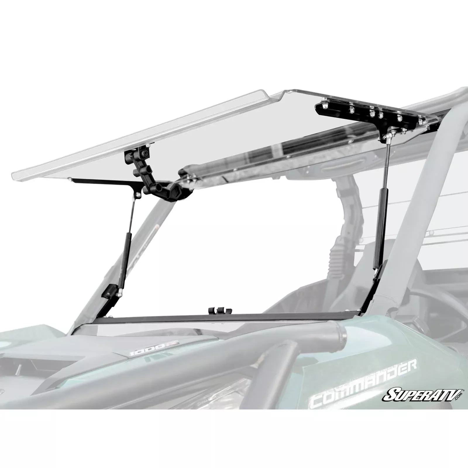SuperATV Can-Am Maverick Trail Scratch Resistant Flip Windshield FWS-CA-T-70