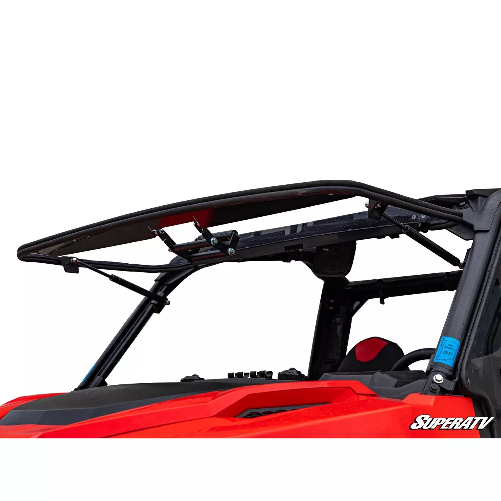 SuperATV Polaris General XP 1000 Scratch Resistant Flip Windshield FWS-P-GENXP-RC-70