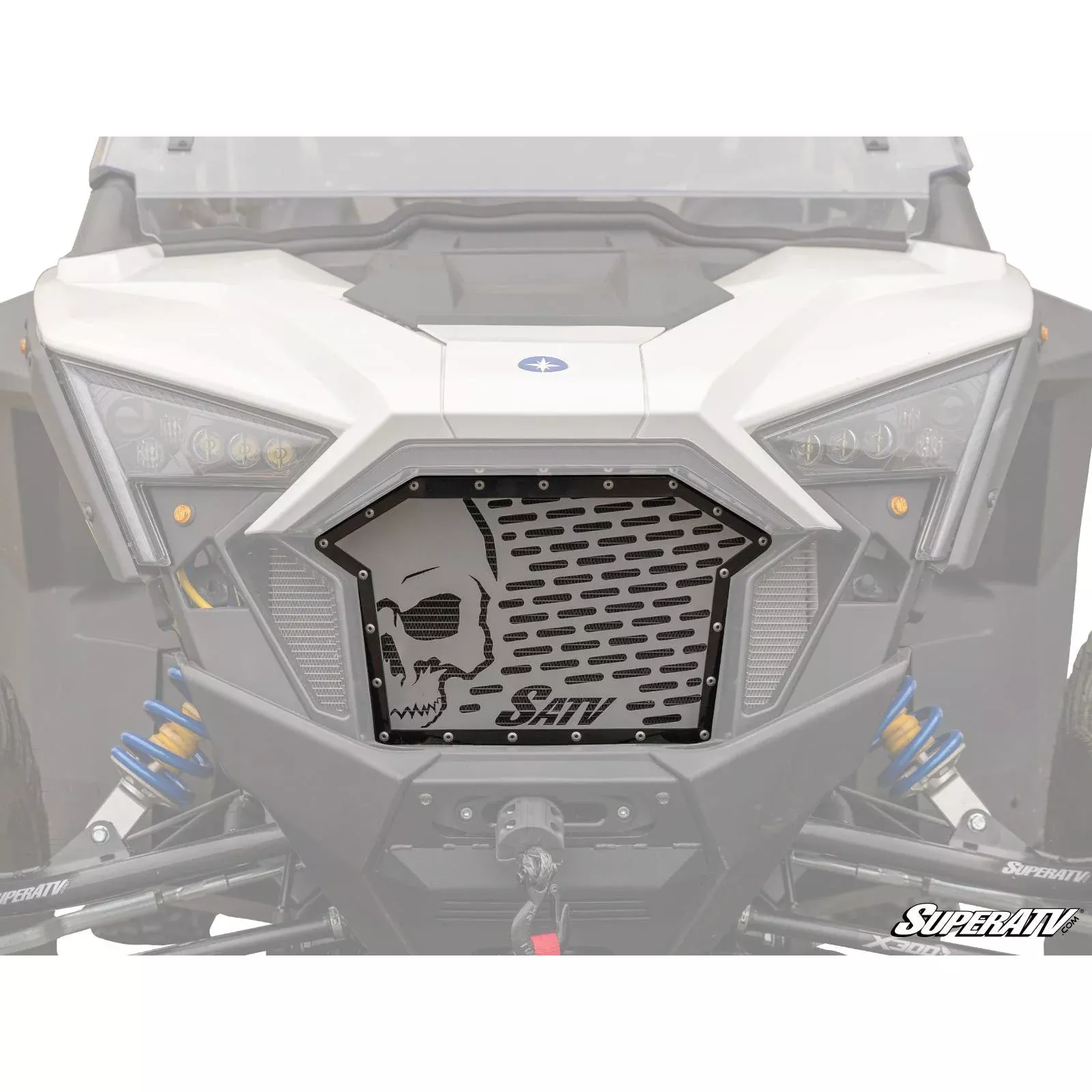 SuperATV Polaris RZR PRO XP Skull Style Grille Insert GRL-P-PROXP-S-07