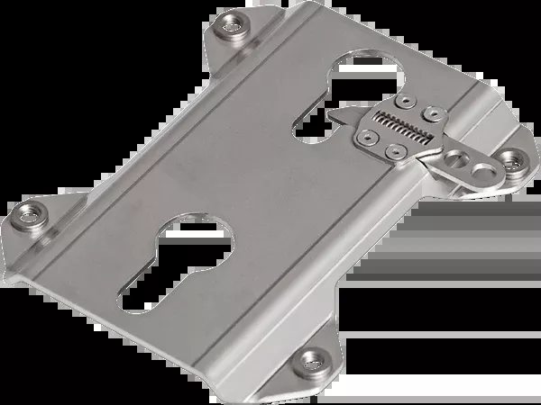 SW-Motech TRAX Accessory Mount For TRAX Side Case – Silver