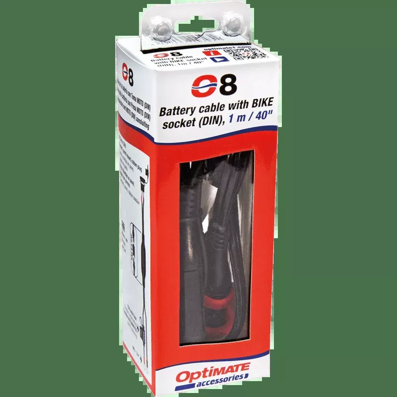 TecMate Cable SAE 1/4"/M6 & SAE DIN Socket Black
