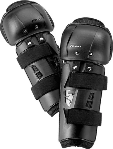 Thor Youth Sector Black Knee Guards