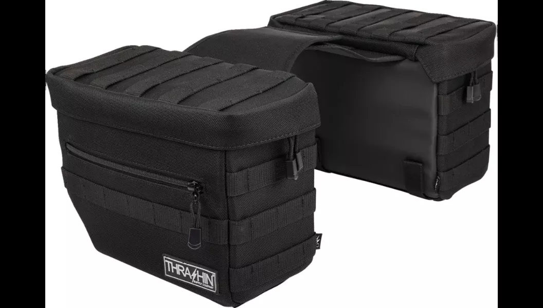 Thrashin Essential V3 Saddlebags 4 Harley Softail Dyna FXR XL and Custom Models