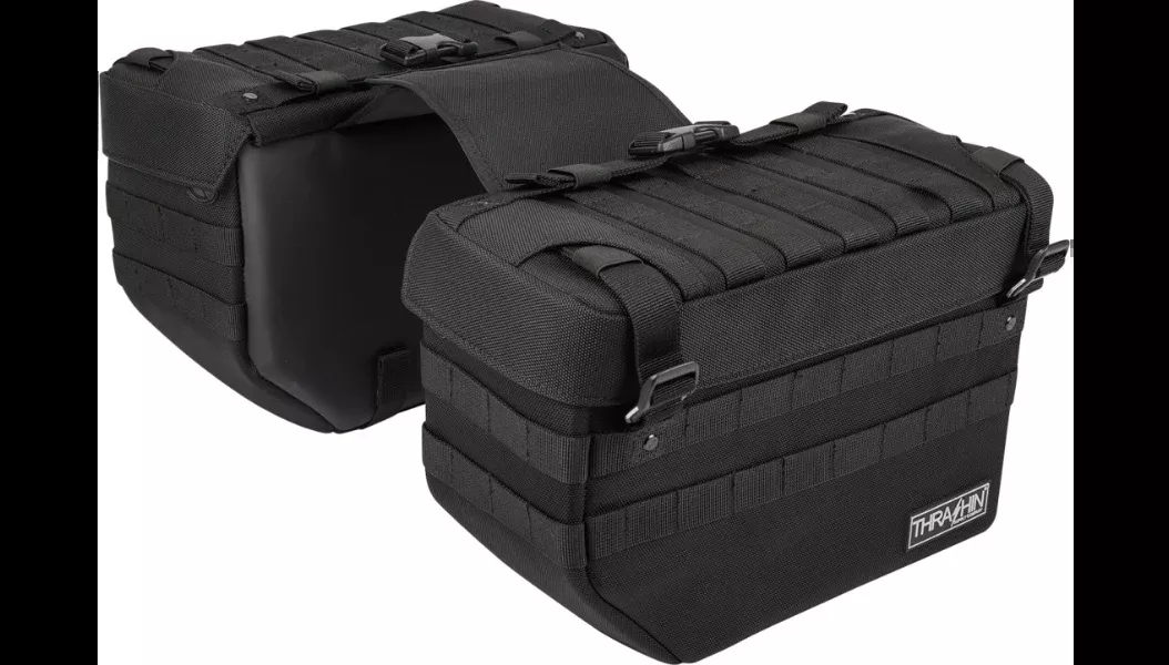 Thrashin Supply Co. Thrashin Supply Expedition Saddlebags – Black – 3501-1963