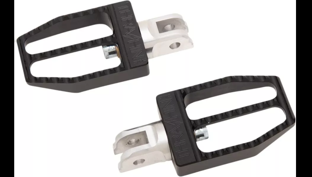 Thrashin Supply Co. Thrashin Supply Militant Footpegs – Front – Black – Softail – 1620-2097