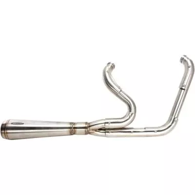 Trask Assault 2-Into-1 Exhaust, Raw, Fits 06-17 FXD w/ mid or forward controls