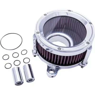 Trask Assault Charge High-Flow Air Cleaner, Chrome, Fits 17+ FLHT/ FLHR/ FLHX/ FLTRX/ FLTRU/ FLTRK and 18+ Softails – TM-1023CH