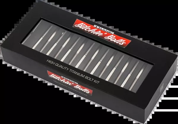 Trask Bitchin’ Bolts Hardware Kit – Titanium – M8 – Crankcase