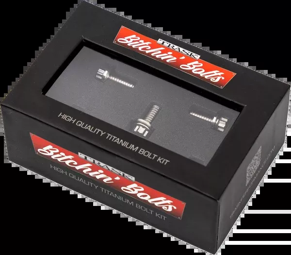 Trask Bitchin’ Bolts Hardware Kit – Titanium – M8 – Derby Cover