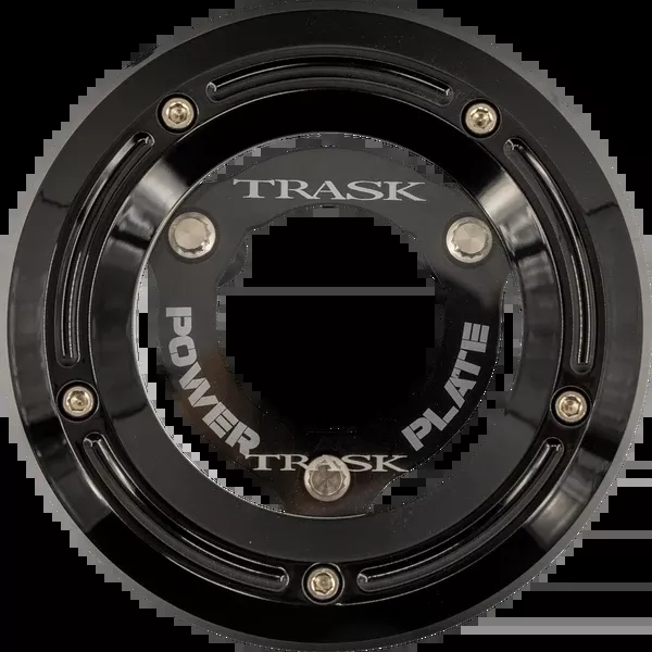 Trask Derby Cover With Power Plate - Black - Kit - '18-'25 Softail