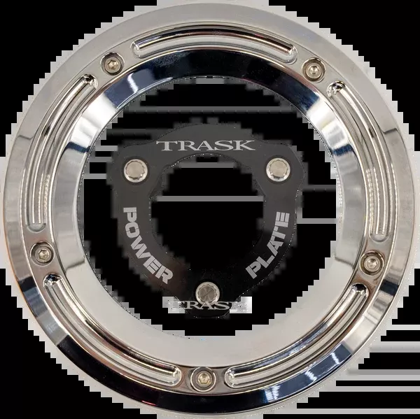 Trask Derby Cover With Power Plate – Chrome/Black – Kit – ’17-’25 Harley-Davidson