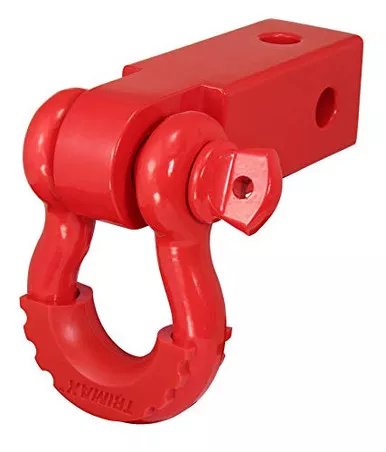Trimax TDRRHR Receiver Hitch D-Ring - Red D-Ring for Towing and Recovery