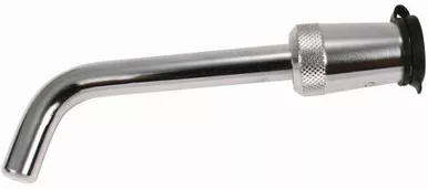 Trimax TR200 Deluxe 5/8" Key Bent Pin Receiver Lock, 3-1/2" Span, Chrome