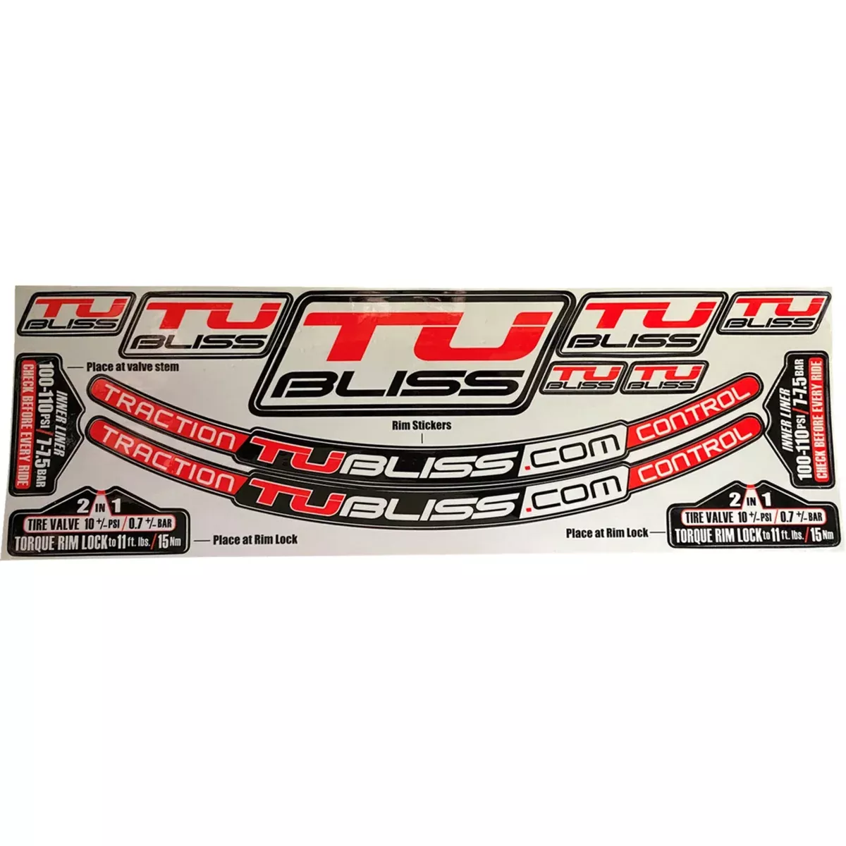 TUBLISS 4320-2569 SK1 Sticker Kit rim