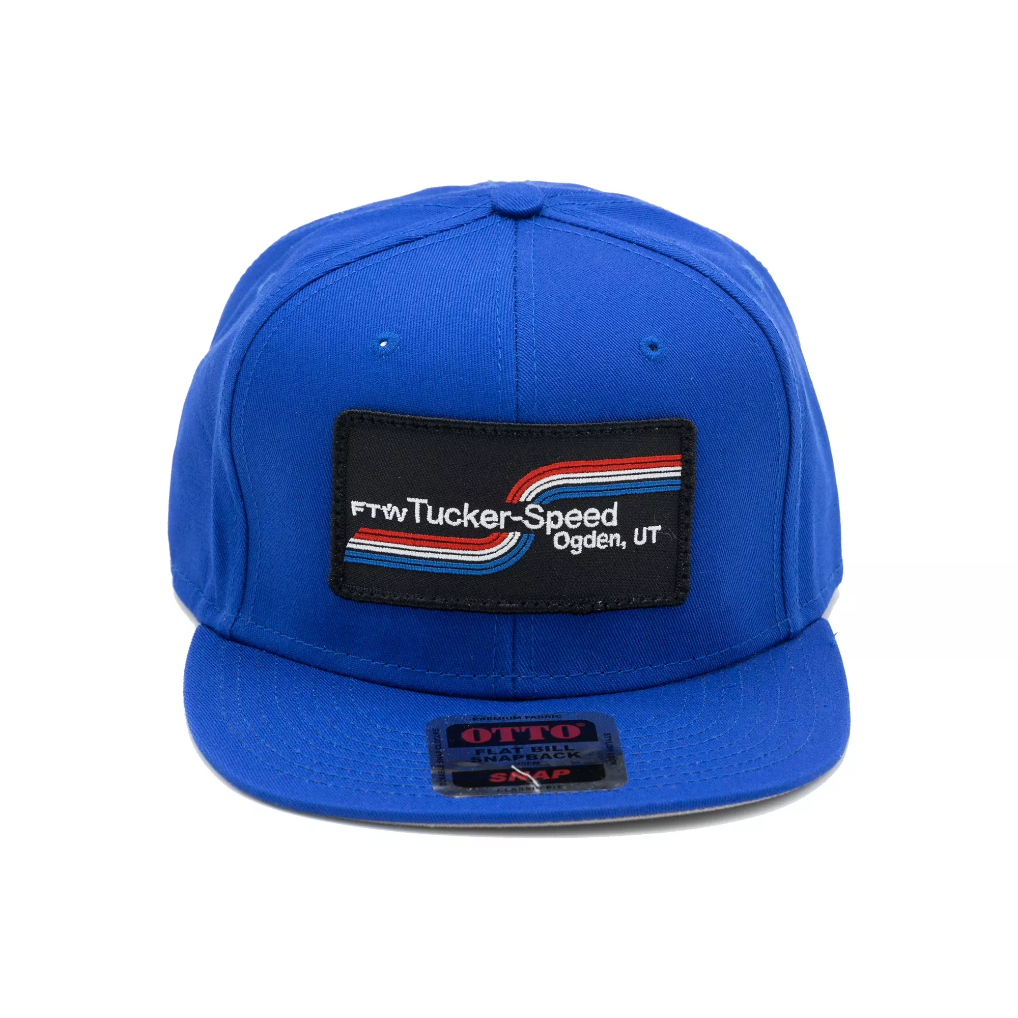 Tucker Speed Swoosh Logo Patch Hat – Blue