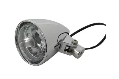 V-Twin 33-0924 Chrome 3-1/2" 3.5" Billet Headlight Harley Chopper Bobber