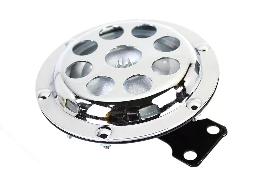 V-Twin 33-1718 Chrome 6" Horn 9-Hole Harley Ironhead Sportster XLCH 57-79