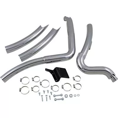 Vance & Hines Big Radius 2-Into-2 Exhaust, Chrome, Fits 99-05 Dyna