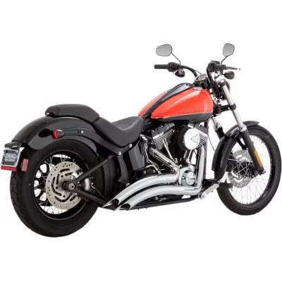 Vance & Hines Big Radius Exhaust, Chrome, Fits 00-17 FXS/FLS/FXST/FLST Models (except 13-17 FXSB/FXSE, 08-11 FXCW/C, 09 FXSTSSE)