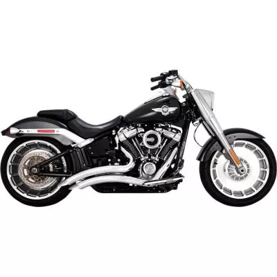 Vance & Hines Big Radius Exhaust, Chrome, Fits 18-20 FXBR/FLFB, 19-20 FXDR