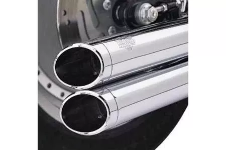 Vance & Hines Big Shots Power Chamber Design Slash Billet End Caps (pr.)
