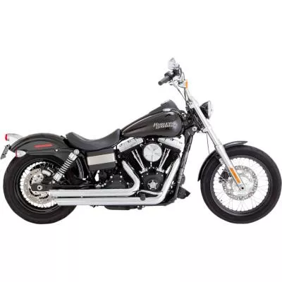 Vance & Hines Big Shots Staggered Exhaust, Chrome, Fits 06-11 Dyna