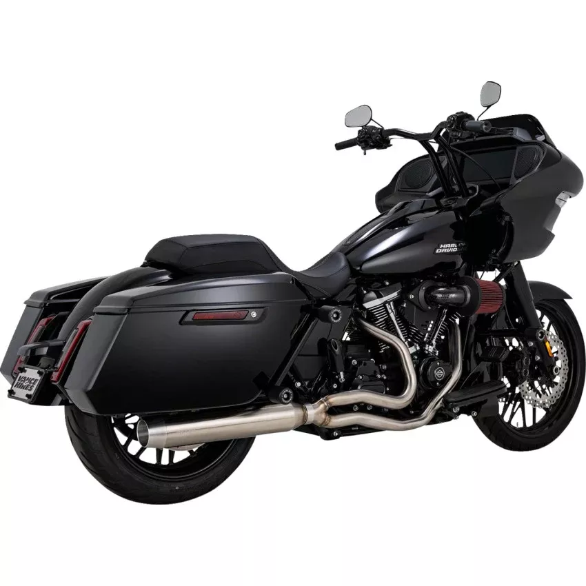 Vance & Hines Mid-Length 27347 2-into-1 Gaslighter Exhaust System M8 FLH