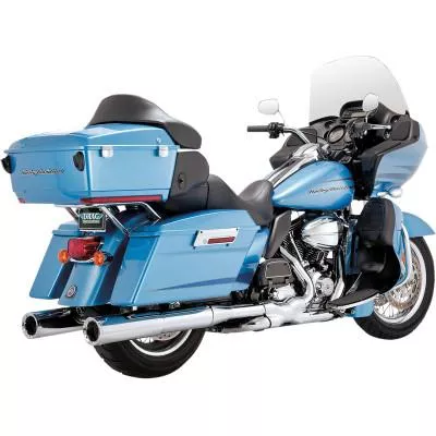 Vance & Hines Power Duals Header, Chrome, Fits 99-16 FLHT/ FLHX/ FLHR/ FLTR
