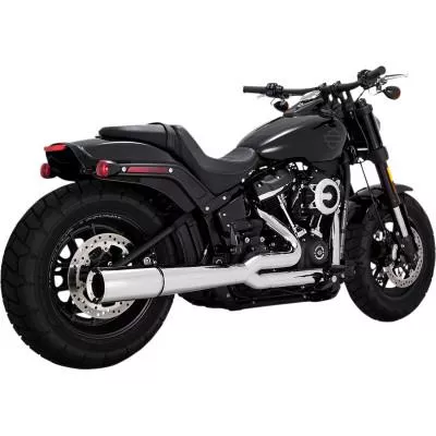 Vance & Hines Pro Pipe 2-Into-1 Exhaust, Chrome, Fits 18-20 FLSL/ FLHC/ FLDE/ FXFB/ FXLR/ FXBB/ FLSB
