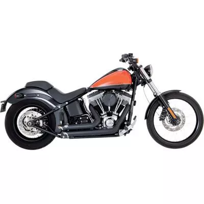 Vance & Hines Shortshots Staggered Exhaust, Back, Fits 12-17 FXS/FLS/FLST (except FXSB/FXE)