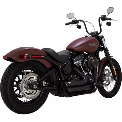 Vance & Hines Shortshots Staggered Exhaust, Black, Fits 18-20 FXBB/ FXLR/ FXFB/ FLSL/ FLHC/ FLDE/ FLSB